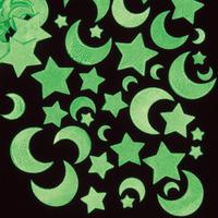 glow in the dark moon amp star stickers pack of 120