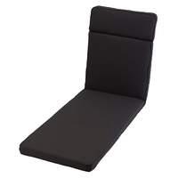 Glendale Sun Lounger Cushion Seat Pad in Charcoal