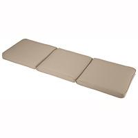Glendale 3 Seater Bench Cushion Seat Pad in Stone