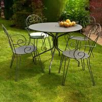 Glendale Malta 95cm Dining Set with 4 Romantic Chairs