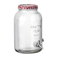 glass mason jar beverage dispenser