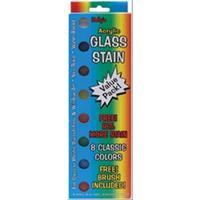 glass stain paint pots value pack 245881