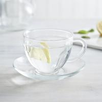 Glass Tea Cup & Saucer