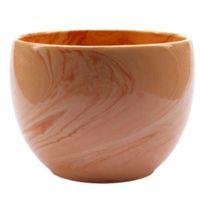 Glazed Brown Marble Effect Plant Pot (H)13cm (Dia)15cm