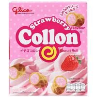 Glico Collon Strawberry Cream Biscuits (Thai)