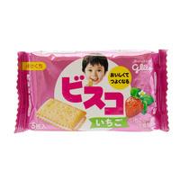 Glico Bisuko Strawberry Sandwich Biscuits