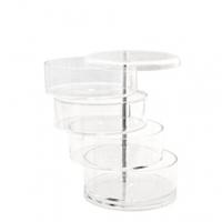 glam 4 tier swivel organiser box