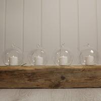 glass hanging bauble tealight holders set of 36 by gardman