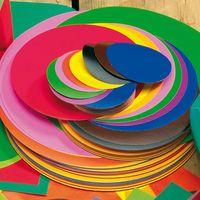 Glossy Gummed Circles Pack. 300 Sheets.