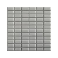 Gloss Grey Brick Mosaic Tiles - 300x295x5.2mm