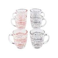 Glass Tea Mugs Set of 6