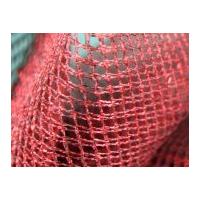 glitter net fabric red