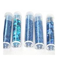 glitter flitter craft set turquoise mid blue