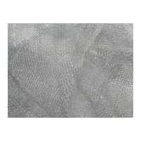 Glitter Net Fabric Silver