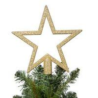 Glitter Gold Star Tree Topper