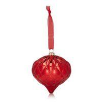 Glitter Decorated Red Onion Bauble