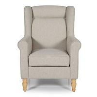 glasgow fabric armchair latte