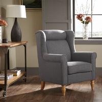 Glasgow Fabric Armchair Grey