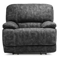 Gloucester Electric Suede Reclining Armchair Charcoal