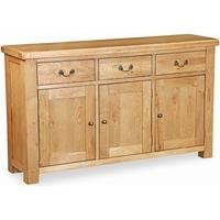 global home vintage oak sideboard large