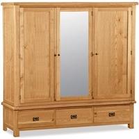 Global Home Salisbury Oak Wardrobe - Extra Large