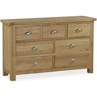 global home cheltenham oak chest of drawer 3 over 4 drawer