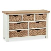 Global Home Oxford Painted Chest of Drawer - 3+4 Drawer with Basket