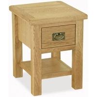 global home salisbury lite oak lamp table