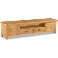 global home salisbury oak tv unit extra large low line