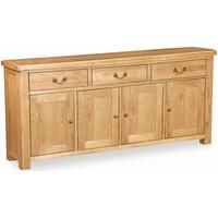 global home vintage oak sideboard extra large