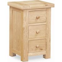 Global Home York Oak Bedside Cabinet