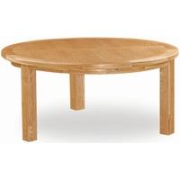 global home salisbury oak dining table round