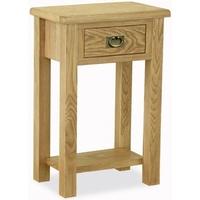 Global Home Salisbury Lite Oak Telephone Table