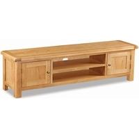 global home salisbury oak tv unit large low line