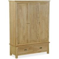 Global Home Salisbury Lite Oak Wardrobe - Triple