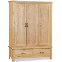 Global Home Burlington Oak Wardrobe - Triple