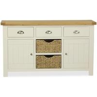 global home oxford painted sideboard large with baskets