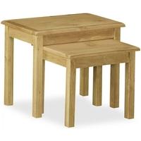 Global Home Salisbury Lite Oak Nest of Table