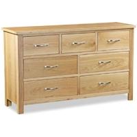 Global Home Burlington Oak Chest of Drawer - 3 Over 4 Drawer