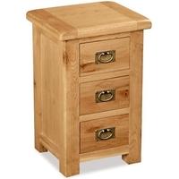 global home salisbury oak bedside cabinet wide