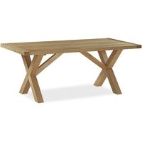 Global Home Cheltenham Oak Dining Table with Cross Leg