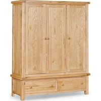 Global Home York Oak Wardrobe - Triple