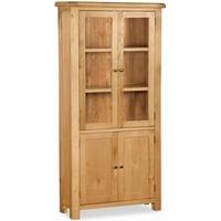 Global Home Salisbury Oak Display Cabinet