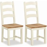 Global Home Oxford Painted Dining Chair - Slatted (Pair)