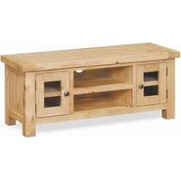 global home york oak tv unit large