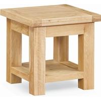 Global Home York Oak Lamp Table