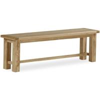 Global Home Cheltenham Oak Bench - Large Cross Leg