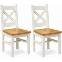 Global Home Cuisine Painted Dining Chair (Pair)