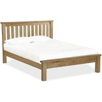 Global Home Cheltenham Oak Bed - Slatted Low Footboard