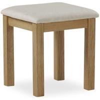 global home cheltenham oak stool with fabric seat